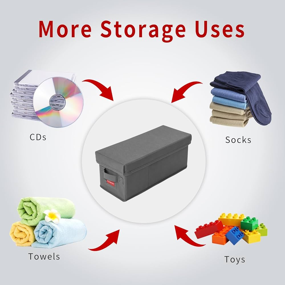 Amazon.com: NUSWOR Premium CD Storage Box | Stackable CD